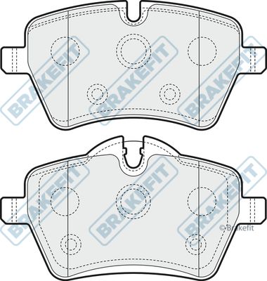 APEC BRAKING stabdžių trinkelių rinkinys, diskinis stabdys PD3228